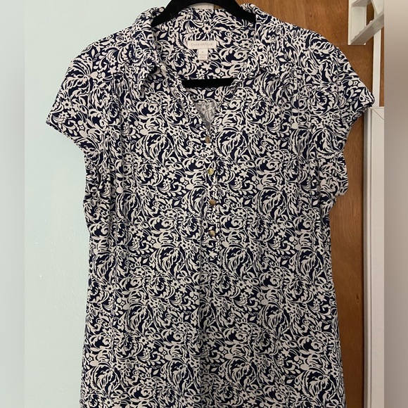 Charter Club Tops - Charter Club | Tops | Womens Navy
Blue And White Short Sleeved
